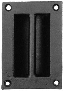 Antique Black Iron Flush Pull