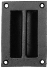 Antique Black Iron Flush Pull