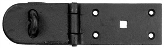 Antique Black Iron Hasp and Staple