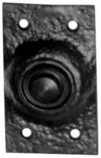 Antique Black Iron Bell Push