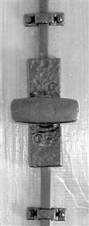 Antique Black Iron Espagnolette Bolt