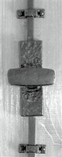 Antique Black Iron Espagnolette Bolt