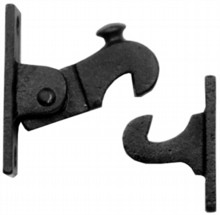 Antique Black Iron Door Catch