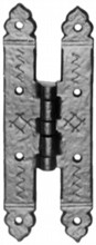 Antique Black Iron Hinge Set