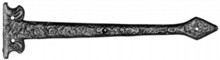 Antique Black Iron Hinge Front Set