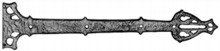 Antique Black Iron Hinge Front Set