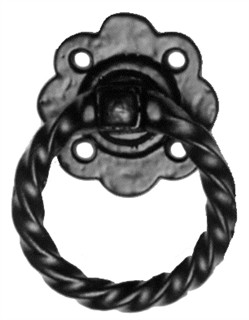 Antique Black Iron Gate Handle