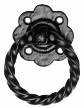 Antique Black Iron Gate Handle