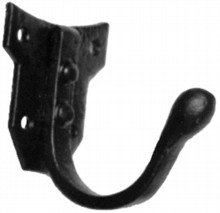 Antique Black Iron Coat Hook