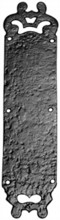 Antique Black Iron Finger Plate