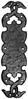 Antique Black Iron Finger Plate