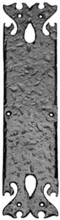Antique Black Iron Finger Plate
