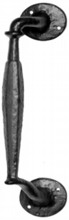 Antique Black Iron Pull Handle on Rose