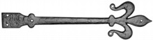 Antique Black Iron Hinge Front Set