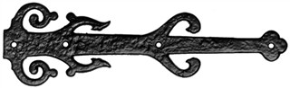 Antique Black Iron Hinge Front Set