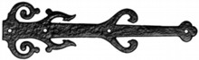 Antique Black Iron Hinge Front Set
