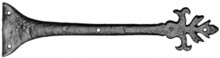 Antique Black Iron Hinge Front Set