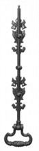 Antique Black Iron Bell Pull