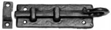 Antique Black Iron Door Bolt