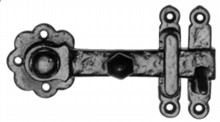 Antique Black Gate Latch