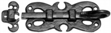 Antique Black Iron Door Bolt