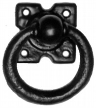 Antique Black Iron Gate Handle