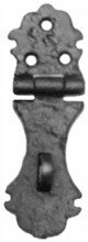 Antique Black Iron Hasp and Staple