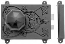 Antique Black Iron Rim Lock