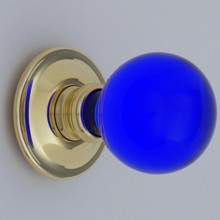 Cobalt Blue Balloon Glass Door Knob