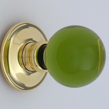 Green Balloon Glass Door Knob