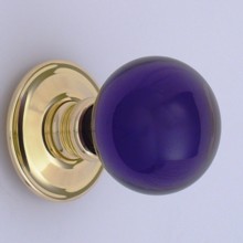 Purple Balloon Glass Door Knob