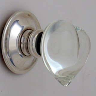 Clear Love Heart Glass Door Knob
