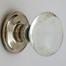 Clear Smooth Glass Door Knob