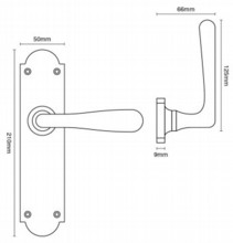 Croft Elegance Door Handle Spec