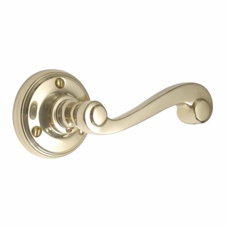 Victorian Door Handles on Round Rose