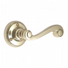 Constable Door Handle on Small Rose
