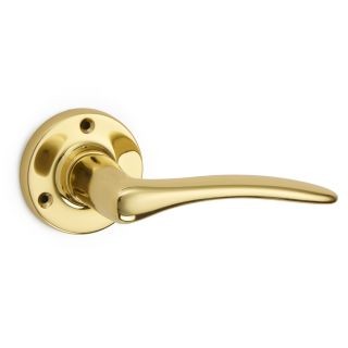 Oaken Lever on Round Rose Door Handle