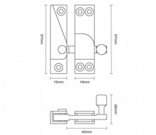 Croft Narrow Sash Fasteners