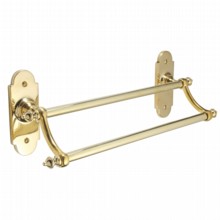 Constable Dual Bar Towel Rail on Backplate