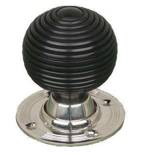 Ebony Beehive Mortice Knob