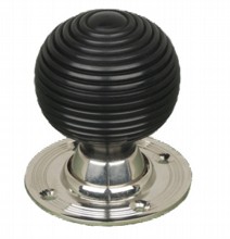 Ebony Beehive Mortice Knob