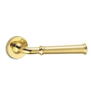 Grace Lever on Covered Rose Door Handle
