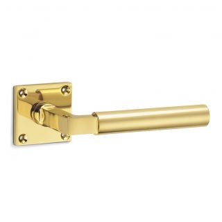 Gropius Lever on Square Rose Door Handle