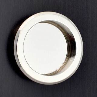 Round Flush Pull with Pillow Edge