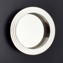 Round Flush Pull - Reeded Edge