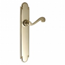 Constable Door Handle on Latch Backplate