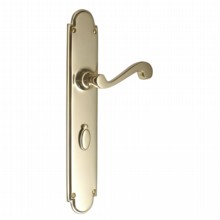 Constable Door Handle on Lock Backplate