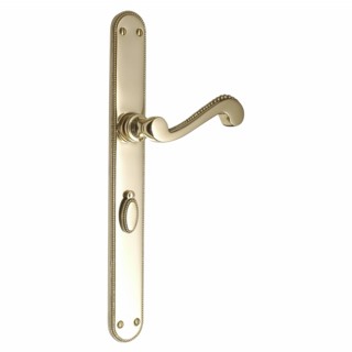 Georgian Door Handle on Rounded Lever Latch Plate