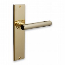Compton Lever on Plate Door Handle