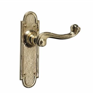 Georgian Door Handle on Latchplate